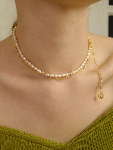 Pretzel Pearl Choker - fiore - Modalova