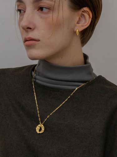 Wave pendant chain necklace Gold - EASTINDIGO - Modalova