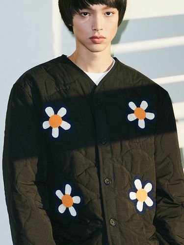 Flower Quilting Jacket (Black) - MISTERCHILD - Modalova