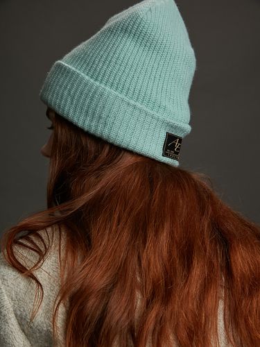 Beanie Logo Wool Cashmere Blend - AEER - Modalova