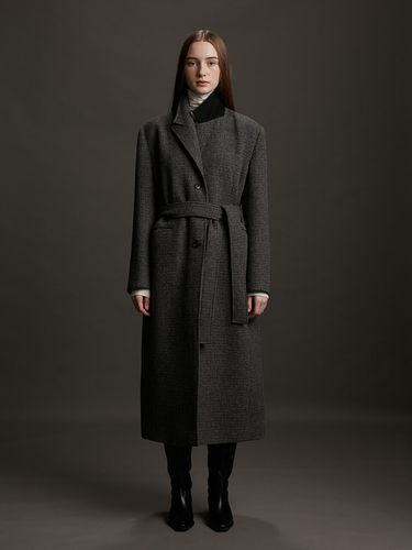 Peaked Shetland Wool Coat_Gray - AEER - Modalova