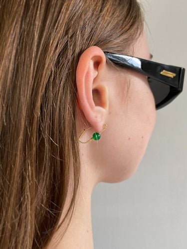 Greeny gold clip earring - nuavo - Modalova