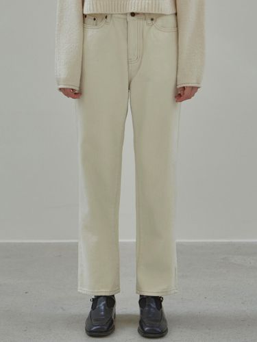 Warm Cotton Pants (Cream) - NICK&NICOLE - Modalova