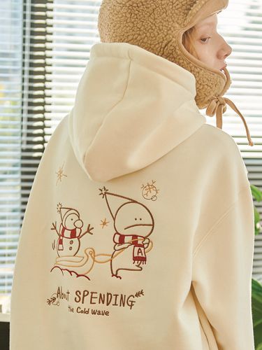 Winter Hoooly Embroidered Fleece-Back Hoodie - CPGN - Modalova