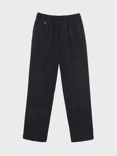 Straight Fit Corduroy Pants Black - LIEU HOMME - Modalova