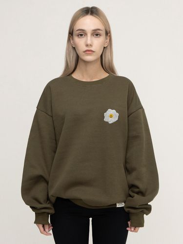 White Rose Embroidery White Clip Sweatshirt - GRAVER - Modalova