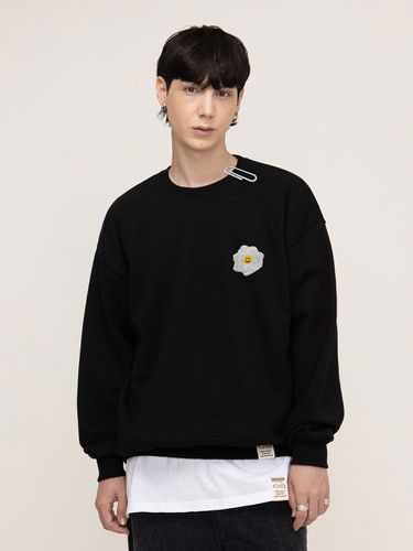 White Rose Embroidery White Clip Sweatshirt - GRAVER - Modalova