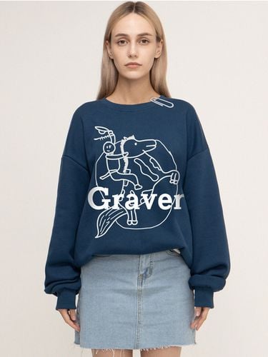 Big Cowboy Drawing Sweatshirt - GRAVER - Modalova