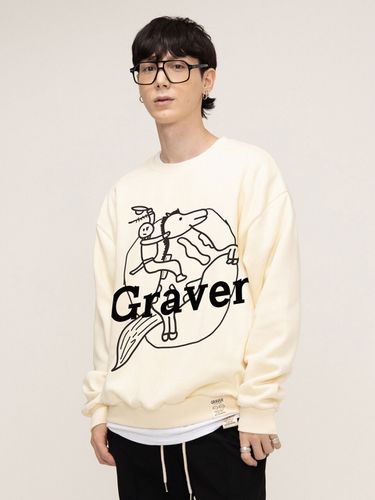 Big Cowboy Drawing Sweatshirt - GRAVER - Modalova