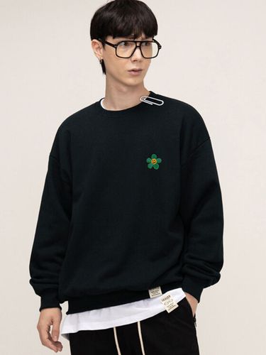 Green Flower Embroidery Sweatshirt_5 Colors - GRAVER - Modalova