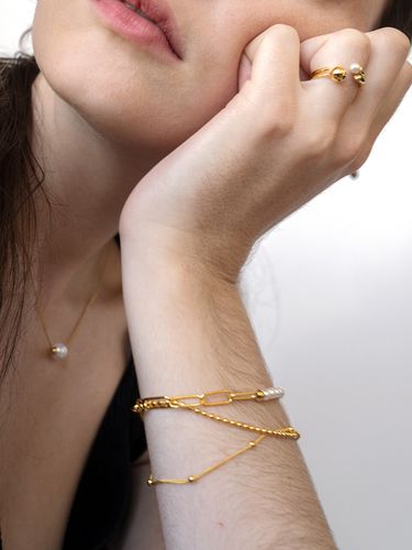 Pearl Link Chain Bracelet - L’OMBRILLANT - Modalova