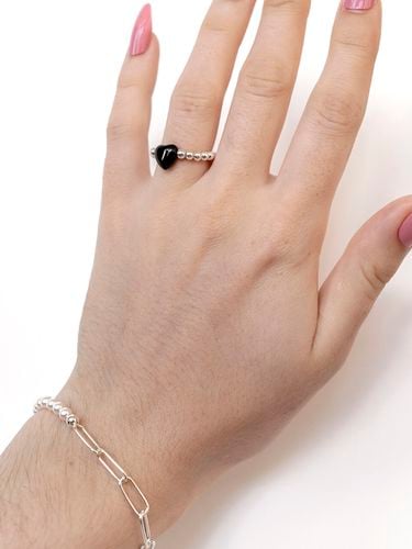 Onyx Hear Ring - L’OMBRILLANT - Modalova