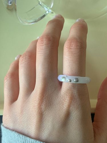 Circle Club Ring - White - nff - Modalova