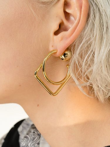 S.R Layered Earrings_Gold - viollina - Modalova