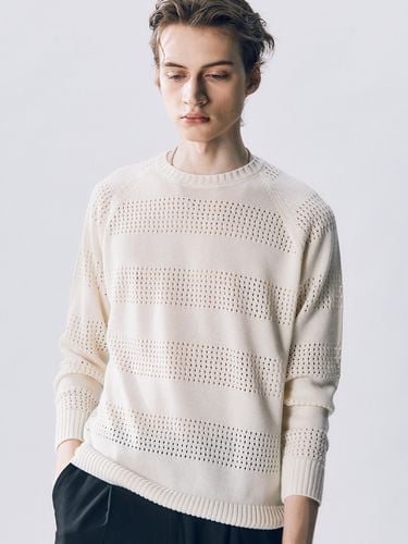 E-MORINA Round Neck Knit_White - EDWARDMAX - Modalova