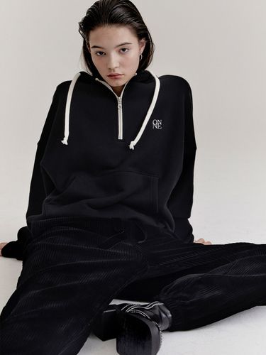 Logo Half Zip Up Hoodie Sweatshirt () - ONNE - Modalova