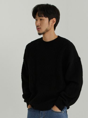 Cable-Knit Sweater Black - OTHERFITS - Modalova