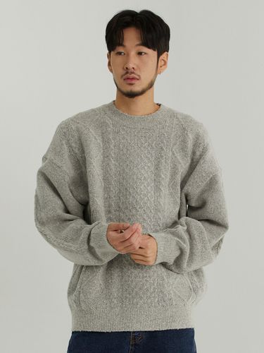 Cable-Knit Sweater Gray - OTHERFITS - Modalova