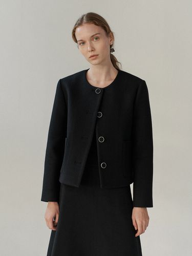 Classic Crop Jacket Black - KLEAN - Modalova