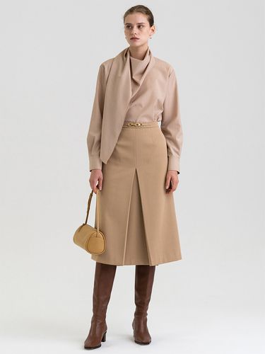 A-line Skirt_Camel - KINDERSALMON - Modalova