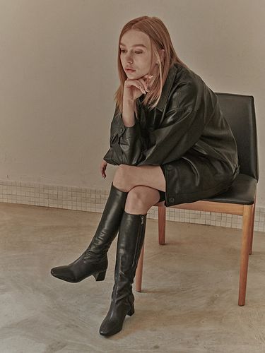 Angelika Long Boots_Midnight Black - FLORIDA STUDIO - Modalova