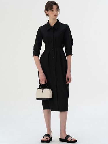 Essential] Original Silhouette Shirt Dress_Black - KINDERSALMON - Modalova