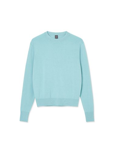 Women Woolsilk Crewneck Light Blue - IOLO - Modalova