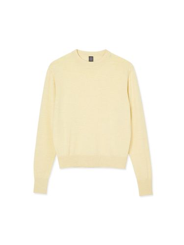 Women Woolsilk Crewneck Yellow - IOLO - Modalova