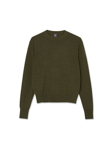 Women Woolsilk Crewneck Khaki - IOLO - Modalova