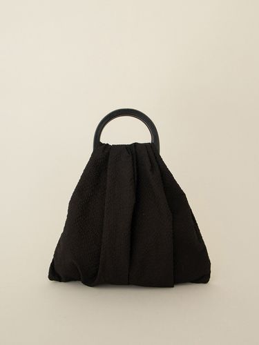 Wood Handle Mini Tote Black - KINDERSALMON - Modalova