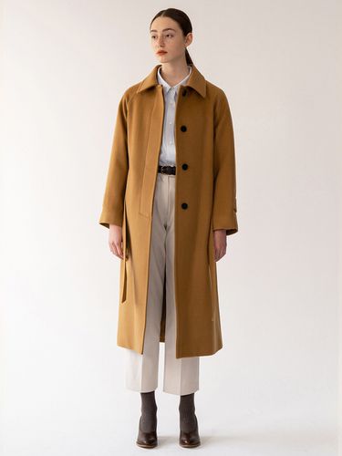 ESSENTIAL] Cashmere Single Coat_Camel - KINDERSALMON - Modalova