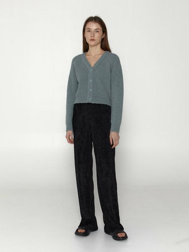 Velvet Pleated Banded Pants_Black - 38comeoncommon - Modalova