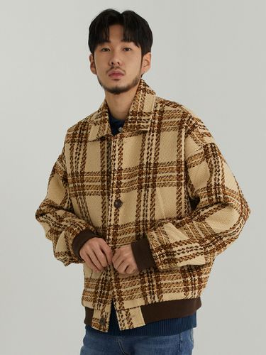 Twine Check Jacket _ Beige - OTHERFITS - Modalova