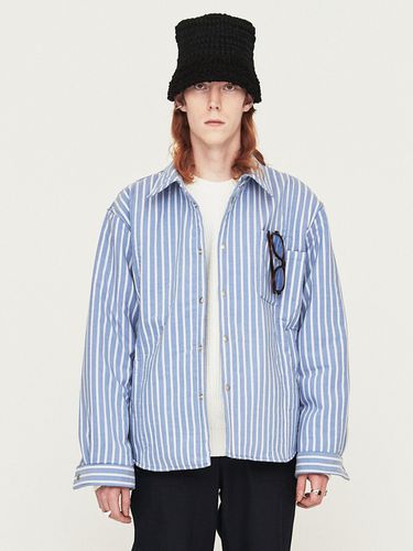 Unbalanced Striped Padded Shirt - ORDINARY PEOPLE - Modalova