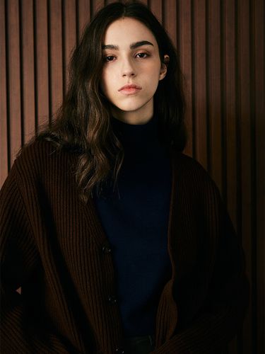 Merino Wool Cardigan_Brown - whatever we want - Modalova