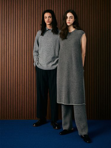 Cashmere Line Long Vest_Gray - whatever we want - Modalova