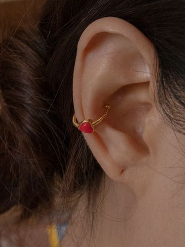 Heart Ring Earcuff - Primaute - Modalova