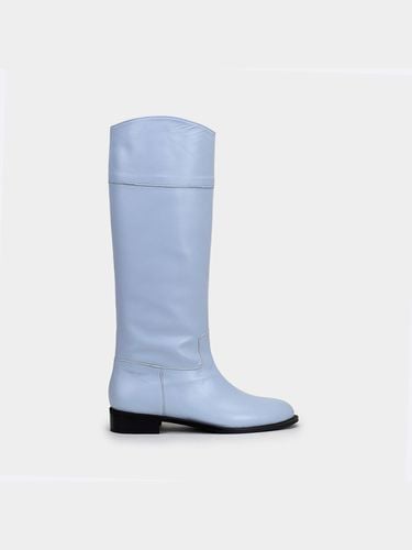 Jose Long Boots - White Blue - SCOMBER - Modalova