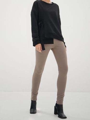 Ponte Legging Pants_ Dark Beige - ACUD - Modalova