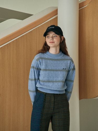 Scotch stripe knit top_LB - Near&Dear - Modalova