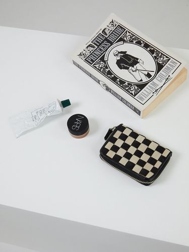 Checker Board Card Wallet_Oreo - doublequotes - Modalova