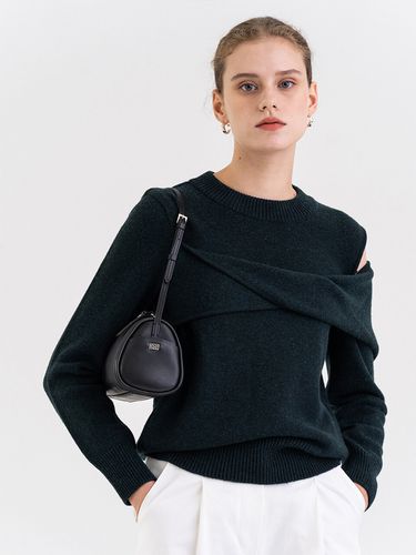 Wool Draped Pullover (Forest) - KINDERSALMON - Modalova