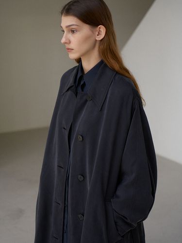 Cupra Trench Coat Black - VUNSCH - Modalova