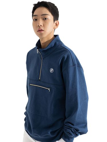 Heavyweight Cotton-Terry Half-Zip Sweatshirt - MASSNOUN - Modalova