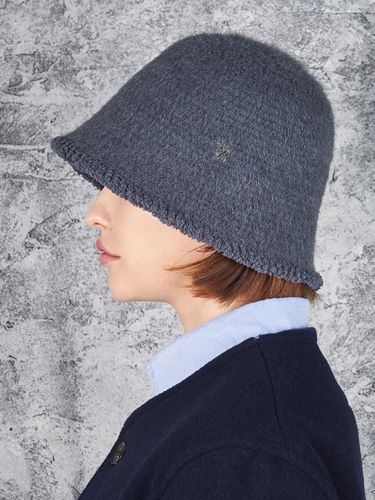 VZ Stud Wool Bucket Hat_Gray - VARZAR - Modalova