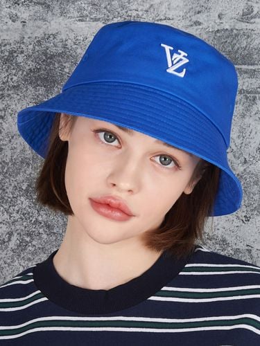 D Monogram Bucket Hat_Blue - VARZAR - Modalova