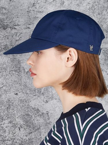 Ordinary Overfit Cotton Ball Cap_Navy - VARZAR - Modalova