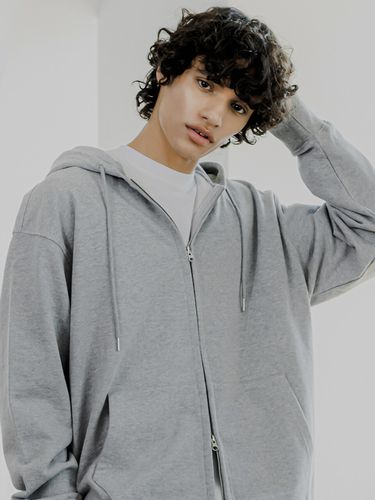 Way Full Hood Zip-up (Grey) - CAMELWORK - Modalova