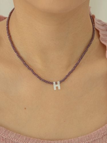 INITIAL BEAM NECKLACE - 2 COLORS - Primaute - Modalova