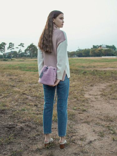 Morgan Knit Top_Pink/Beige - 02 ARMOIRE - Modalova